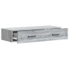Table d'appoint murale Sonoma gris 87,5 x 34,5 x 17 cm 614807614807