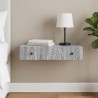 Table d'appoint murale Sonoma gris 87,5 x 34,5 x 17 cm 614808614808