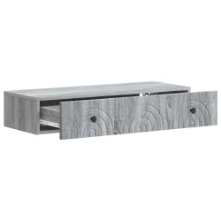 Table d'appoint murale Sonoma gris 87,5 x 34,5 x 17 cm 614808614808