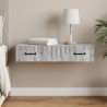 Table d'appoint murale Sonoma gris 87,5 x 34,5 x 17 cm 614809614809