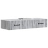 Table d'appoint murale Sonoma gris 87,5 x 34,5 x 17 cm 614809614809