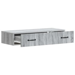 Table d'appoint murale Sonoma gris 87,5 x 34,5 x 17 cm 614809614809