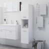 Armoire de salle de bain Blanc 30x30x130 cm Bois d’ingénierie 614811614811