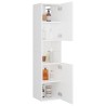 Armoire de salle de bain Blanc 30x30x130 cm Bois d’ingénierie 614811614811