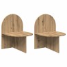 Table de chevet 2 pc Chêne artisanal 48 x 49 x 65 cm 614812614812