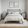 Table de chevet 2 pc Sonoma gris 35 x 36,5 x 61 cm 614813614813