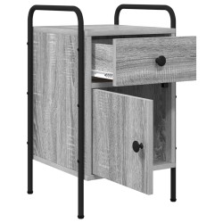 Table de chevet 2 pc Sonoma gris 35 x 36,5 x 61 cm 614813614813