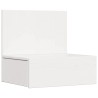 Table de chevet Blanc 42 x 32,5 x 40 cm Bois massif en pin 614815614815