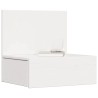 Table de chevet Blanc 42 x 32,5 x 40 cm Bois massif en pin 614815614815