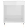 Table de chevet Blanc brillant 40x35x50 cm Bois d’ingénierie 614816614816