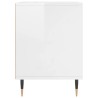 Table de chevet Blanc brillant 40x35x50 cm Bois d’ingénierie 614816614816