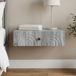 Table d'appoint murale Sonoma gris 59 x 34,5 x 17 cm 614817614817