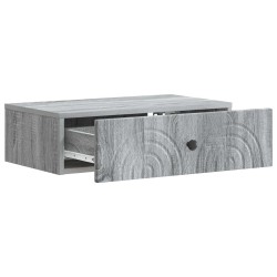 Table d'appoint murale Sonoma gris 59 x 34,5 x 17 cm 614817614817
