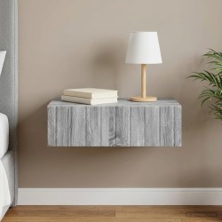 Table d'appoint murale Sonoma gris 59 x 34,5 x 17 cm 614818614818