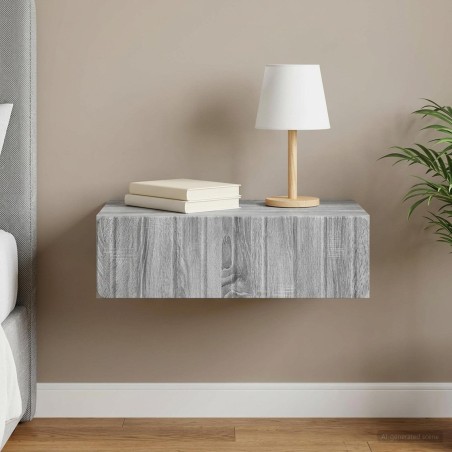 Table d'appoint murale Sonoma gris 59 x 34,5 x 17 cm 614818614818