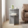 Table d'appoint Sonoma gris Ø 39,5 x 55 cm Bois d'ingénierie 614822614822
