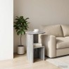 Table d'appoint Sonoma gris Ø 39,5 x 55 cm Bois d'ingénierie 614823614823