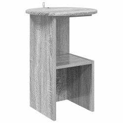 Table d'appoint Sonoma gris Ø 39,5 x 55 cm Bois d'ingénierie 614823614823