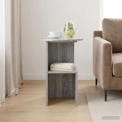 Table d'appoint Sonoma gris Ø 39,5 x 55 cm Bois d'ingénierie 614823614823