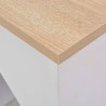 Table de bar avec armoire Blanc 115x59x200 cm 614824614824