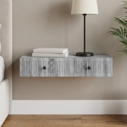 Table d'appoint murale Sonoma gris 87,5 x 34,5 x 17 cm 614827614827