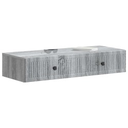 Table d'appoint murale Sonoma gris 87,5 x 34,5 x 17 cm 614827614827