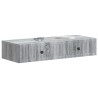 Table d'appoint murale Sonoma gris 87,5 x 34,5 x 17 cm 614827614827