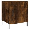 Table de chevet chêne fumé 40x40x50 cm bois d'ingénierie 614833614833
