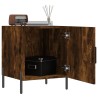 Table de chevet chêne fumé 40x40x50 cm bois d'ingénierie 614833614833