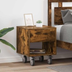 Table de chevet 2 pcs Chêne fumé 40,5 x 40 x 48 cm 614836614836