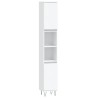 Armoire de salle de bain blanc 30x30x190 cm bois d'ingénierie 614837614837