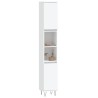 Armoire de salle de bain blanc 30x30x190 cm bois d'ingénierie 614837614837