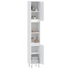 Armoire de salle de bain blanc 30x30x190 cm bois d'ingénierie 614837614837