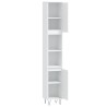 Armoire de salle de bain blanc 30x30x190 cm bois d'ingénierie 614837614837