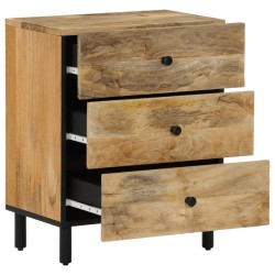 Table de chevet 50x33x60 cm bois de manguier massif 614838614838