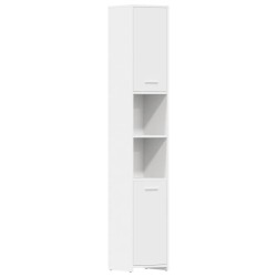Armoire de salle de bain Blanc 30x30x183,5 cm Bois d'ingénierie 614839614839