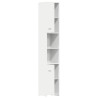 Armoire de salle de bain Blanc 30x30x183,5 cm Bois d'ingénierie 614839614839