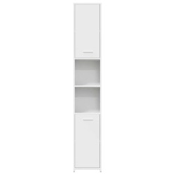 Armoire de salle de bain Blanc 30x30x183,5 cm Bois d'ingénierie 614839614839