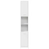 Armoire de salle de bain Blanc 30x30x183,5 cm Bois d'ingénierie 614839614839