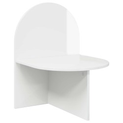 Table de chevet 2 pcs Blanc brillant 48 x 49 x 65 cm 614841614841