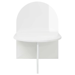 Table de chevet 2 pcs Blanc brillant 48 x 49 x 65 cm 614841614841