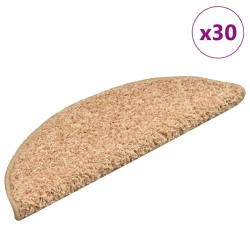 Tapis d'escalier lot de 30 56 x 17 x 3 cm demi-rond doré 614844614844