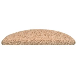 Tapis d'escalier lot de 30 56 x 17 x 3 cm demi-rond doré 614844614844
