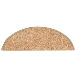 Tapis d'escalier lot de 30 56 x 17 x 3 cm demi-rond doré 614844614844