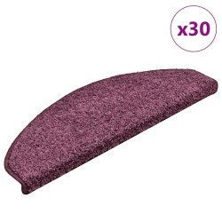 Tapis d'escalier lot de 30 65 x 21 x 4 cm demi-rond violet foncé grand format 614845614845