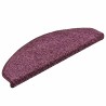 Tapis d'escalier lot de 30 65 x 21 x 4 cm demi-rond violet foncé grand format 614845614845