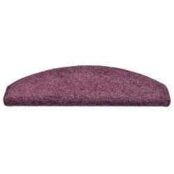 Tapis d'escalier lot de 30 65 x 21 x 4 cm demi-rond violet foncé grand format 614845614845
