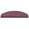 Tapis d'escalier lot de 30 65 x 21 x 4 cm demi-rond violet foncé grand format 614845614845
