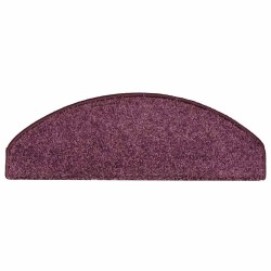 Tapis d'escalier lot de 30 65 x 21 x 4 cm demi-rond violet foncé grand format 614845614845
