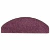 Tapis d'escalier lot de 30 65 x 21 x 4 cm demi-rond violet foncé grand format 614845614845